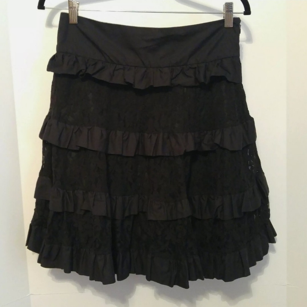 Libertine For Target Black Lace Skirt